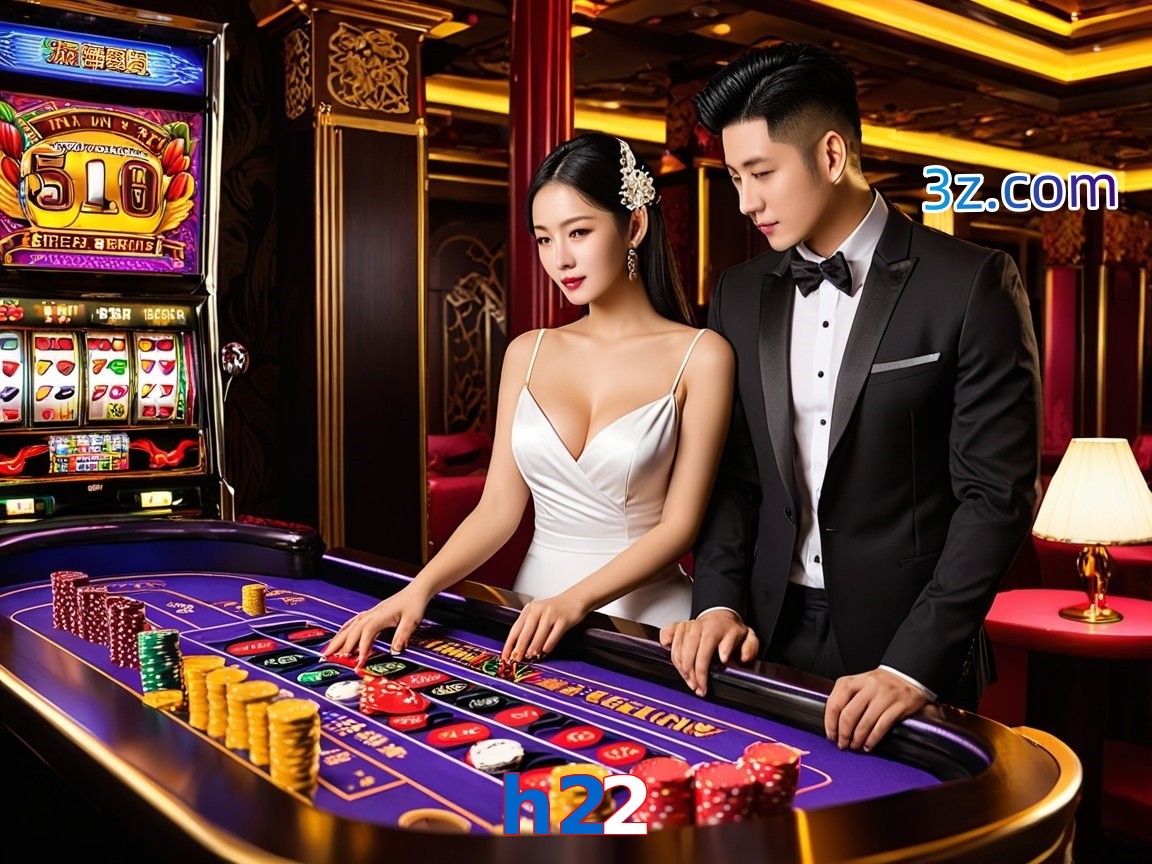 h22 cassino online com mesa de blackjack e dealer
